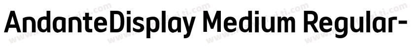 AndanteDisplay Medium Regular字体转换